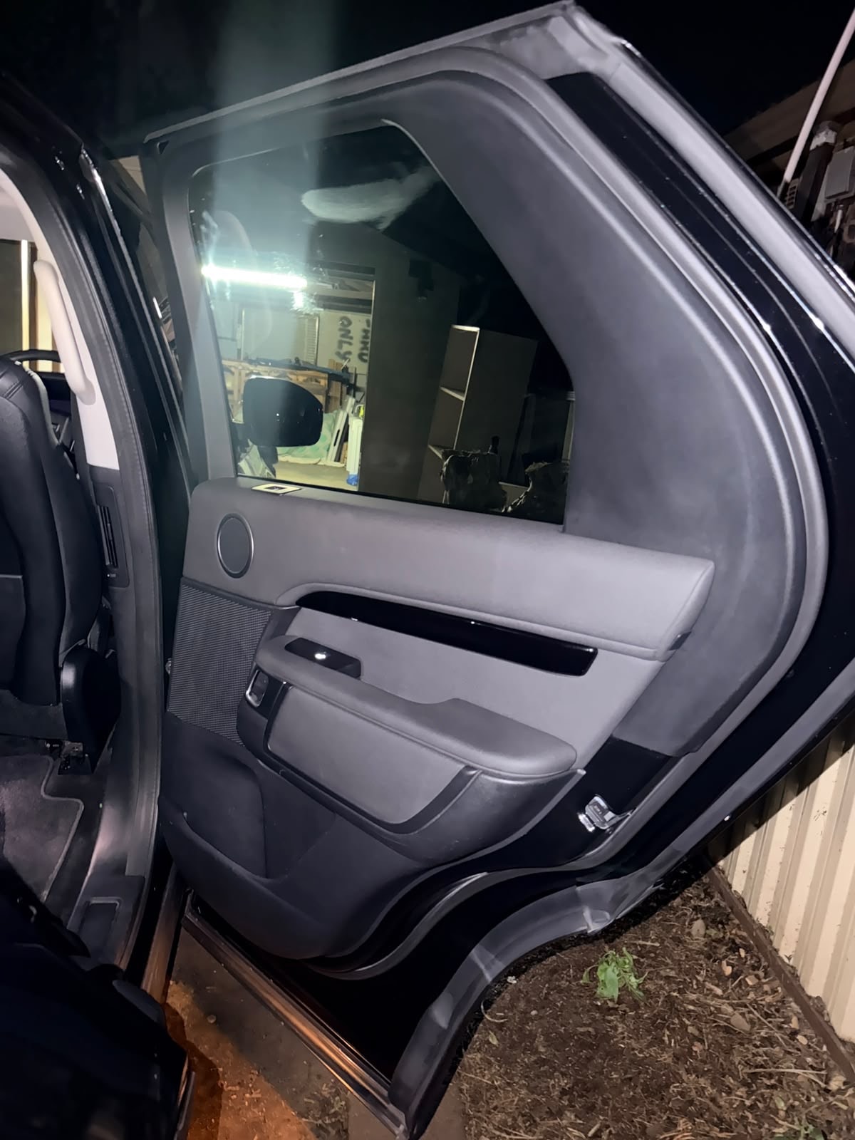 Door panel cleaned and dressed