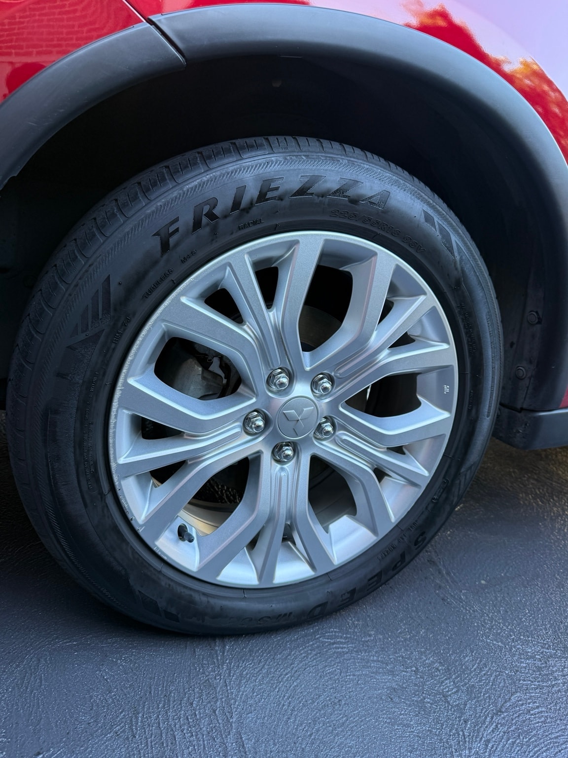 Alloy wheel after cleaning and dressing